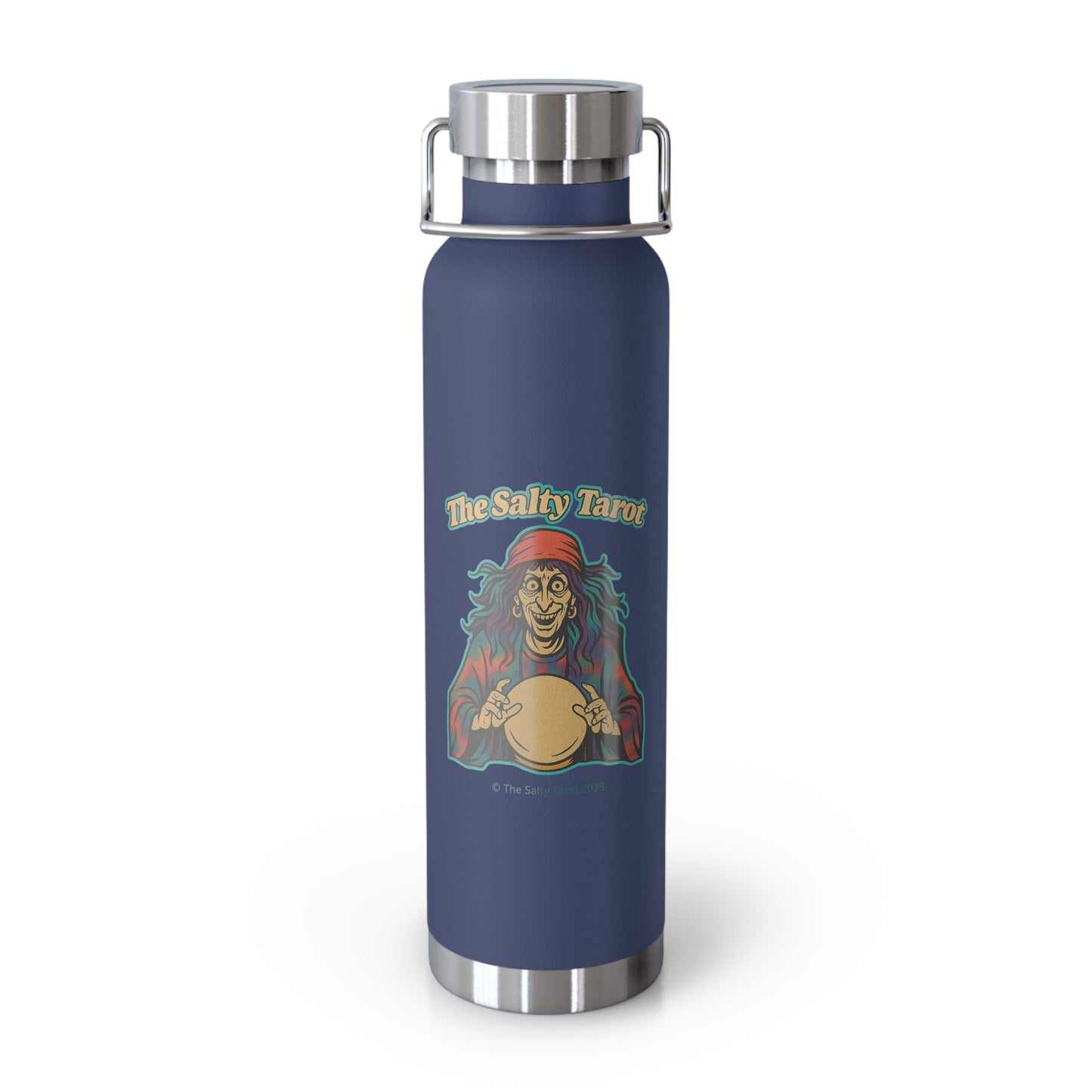 Salty Tarot Copper Vacuum Insulated Water Bottle – Mystical, Durable & Travel Ready