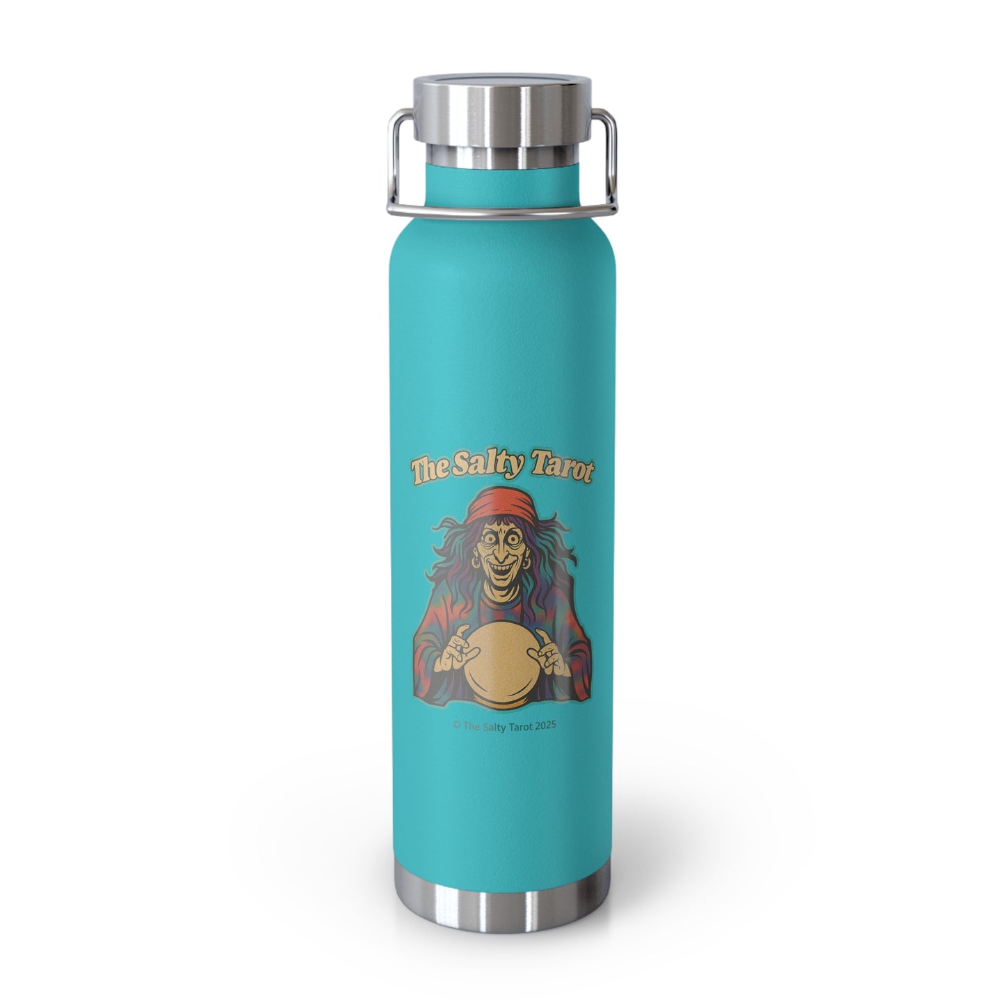 Salty Tarot Copper Vacuum Insulated Water Bottle – Mystical, Durable & Travel Ready