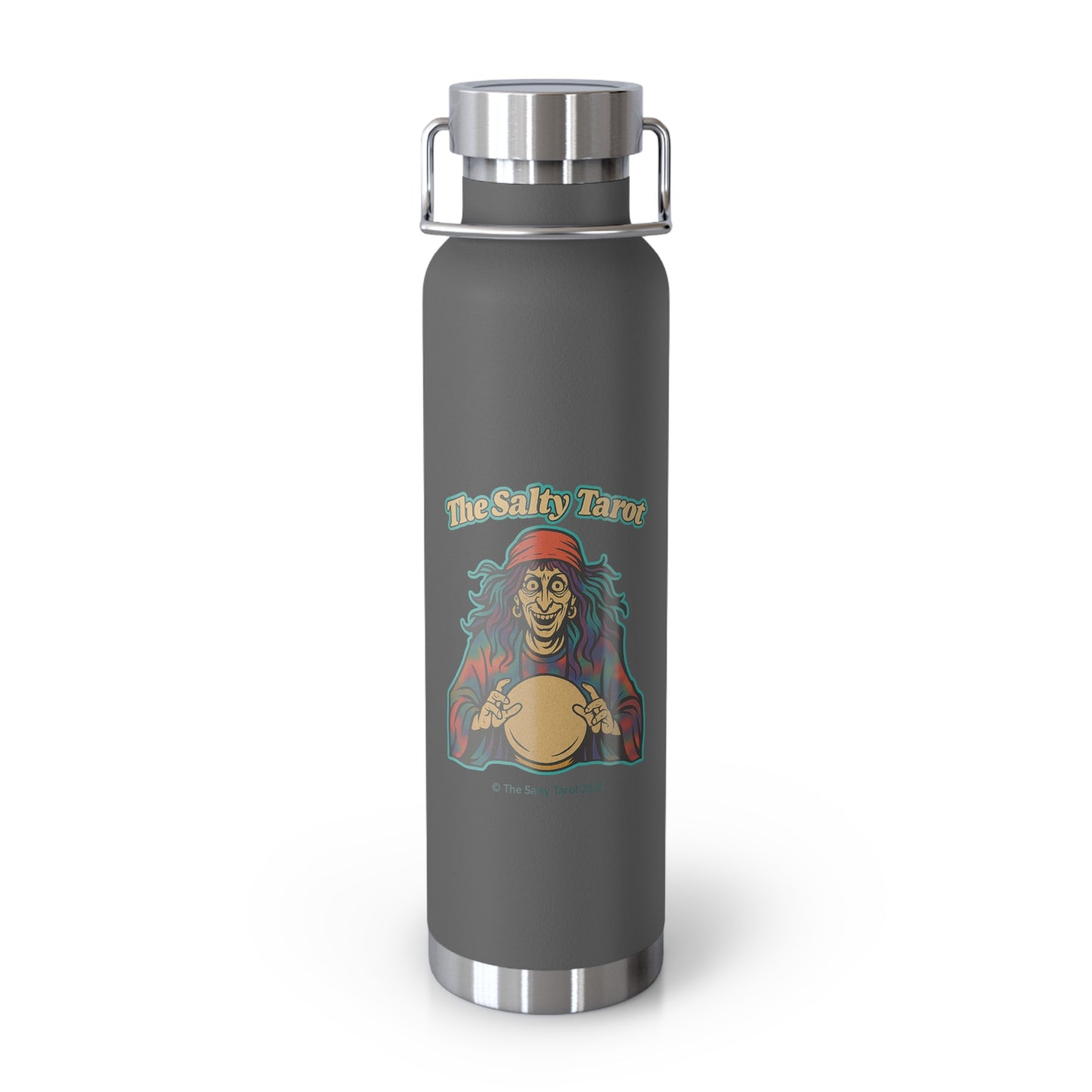 Salty Tarot Copper Vacuum Insulated Water Bottle – Mystical, Durable & Travel Ready