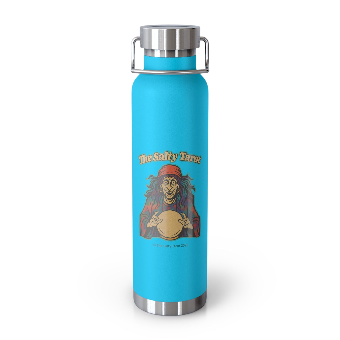 Salty Tarot Copper Vacuum Insulated Water Bottle – Mystical, Durable & Travel Ready