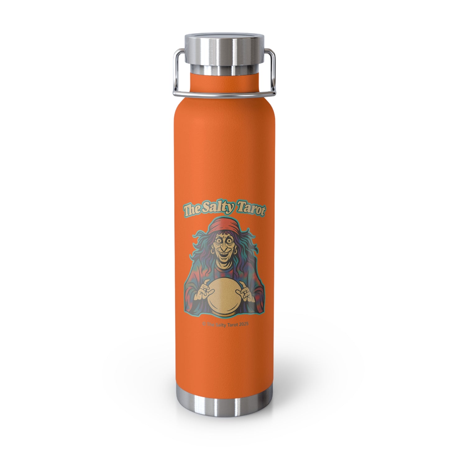 Salty Tarot Copper Vacuum Insulated Water Bottle – Mystical, Durable & Travel Ready