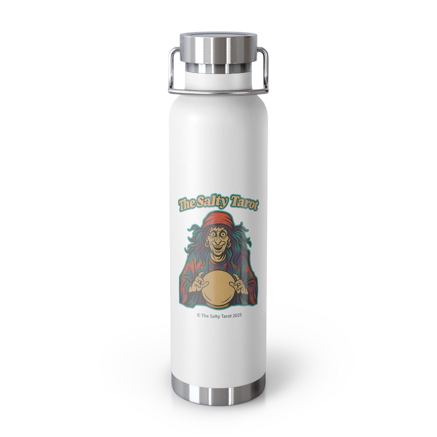 Salty Tarot Copper Vacuum Insulated Water Bottle – Mystical, Durable & Travel Ready