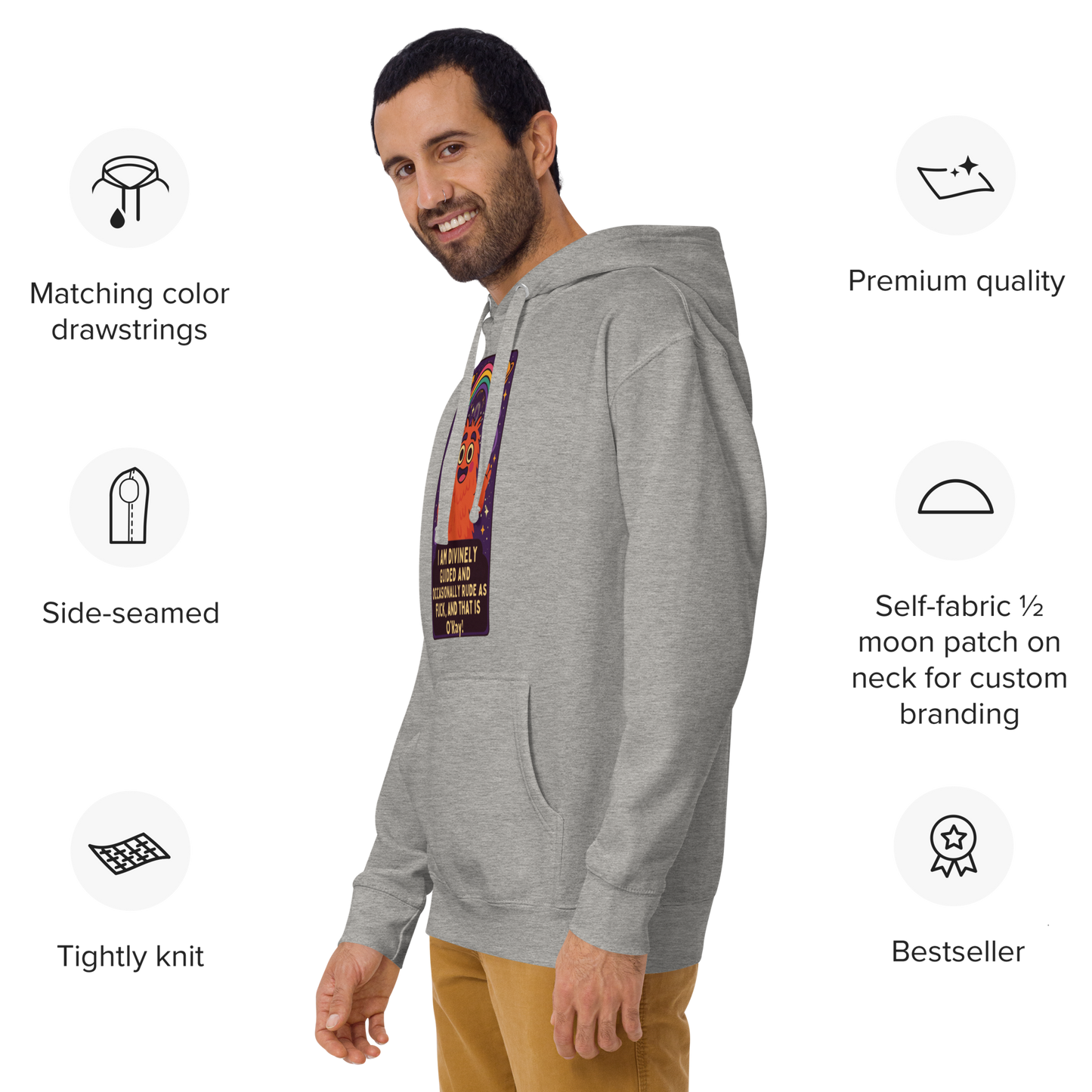 Unisex Hoodie – Cosmic Comfort for Chaotic Souls | Salty Tarot Streetwear